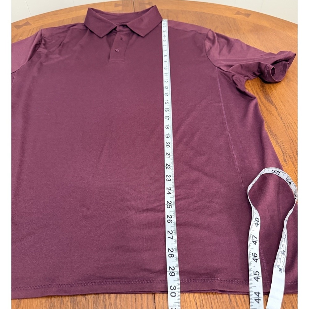 Quince Flowknit Breeze‎ Performance Polo Shirt Burgundy Men's XL Stretch - Picture 8 of 8